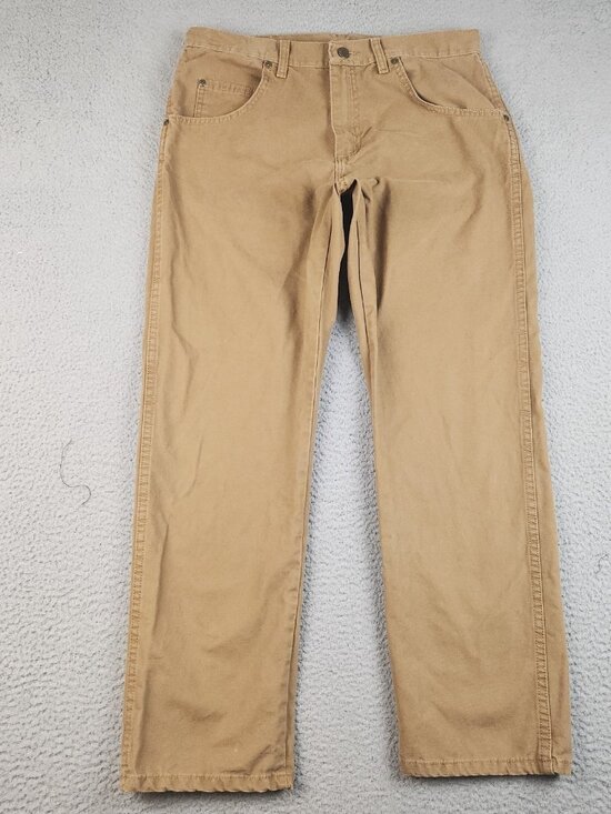 Wrangler Other - Wrangler Cotton Straight Leg Pants Men's 34x30 Classic Workwear Khaki Dark Wash